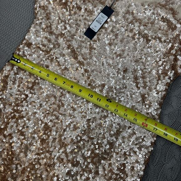 Talbots Women’s Silk Sequin Sleeveless Dress in Gold ~ 10P ~ - Picture 13 of 14